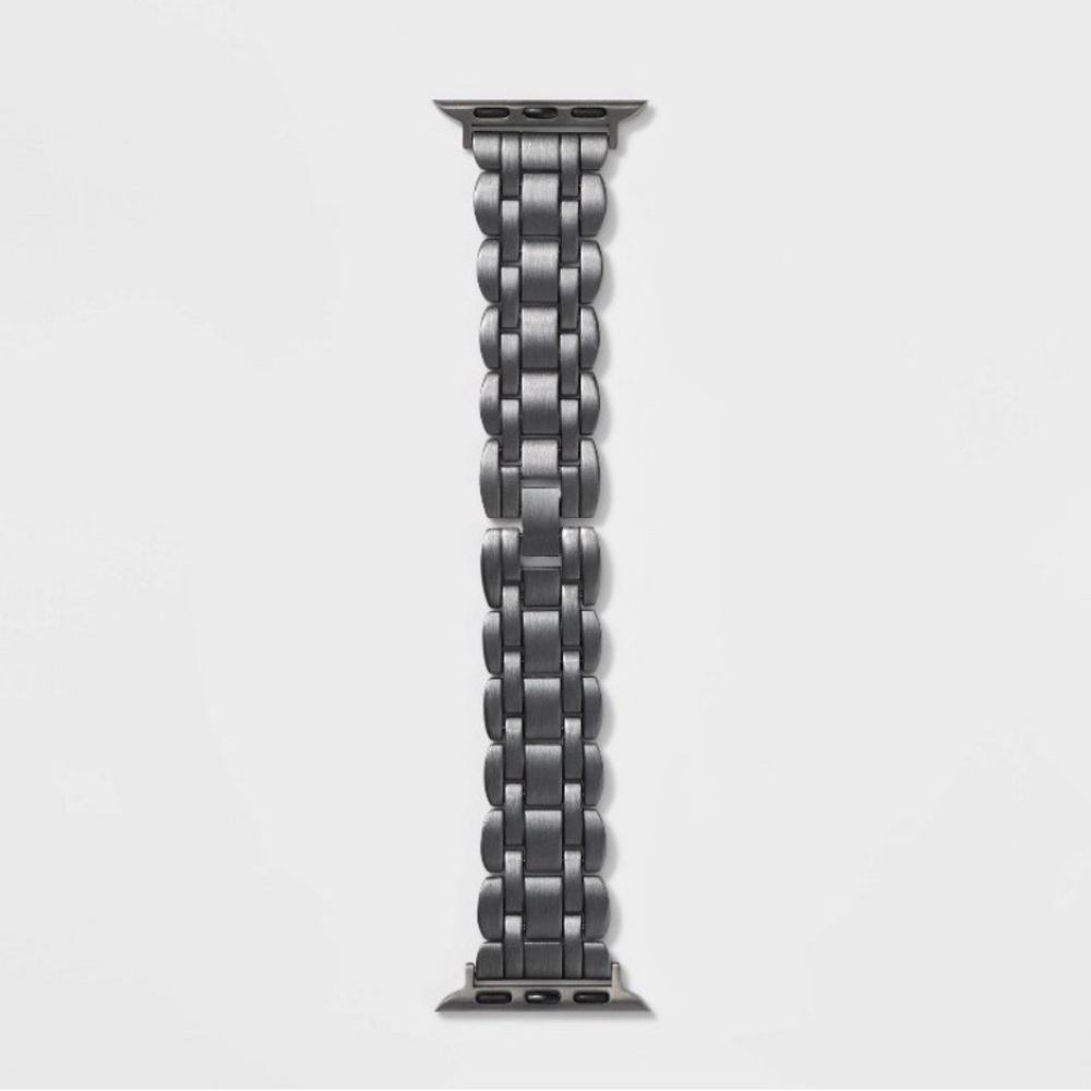 New Apple Watch Scalloped Metal Link Band 38/40/41mm - heyday Black